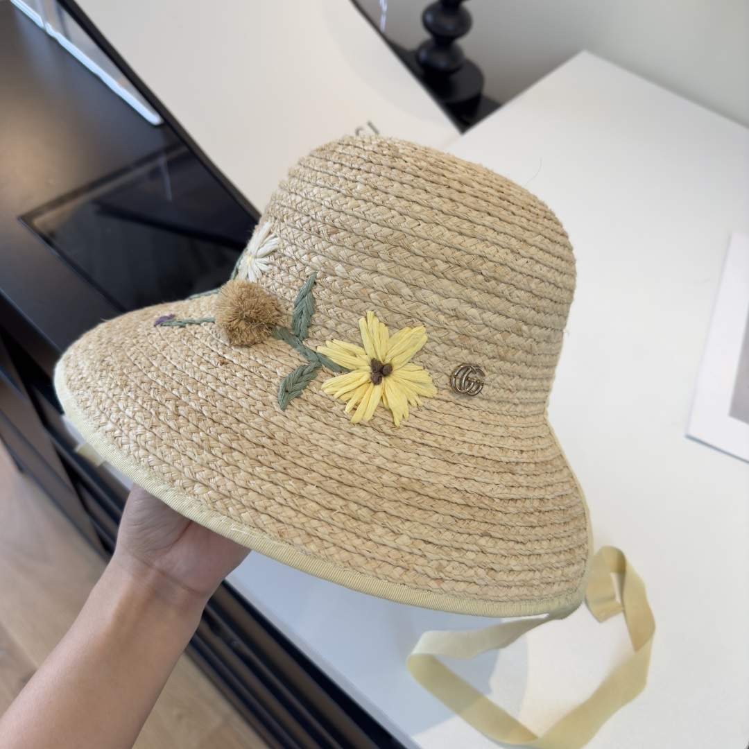 Gucci Gucci古奇新款拉菲草帽