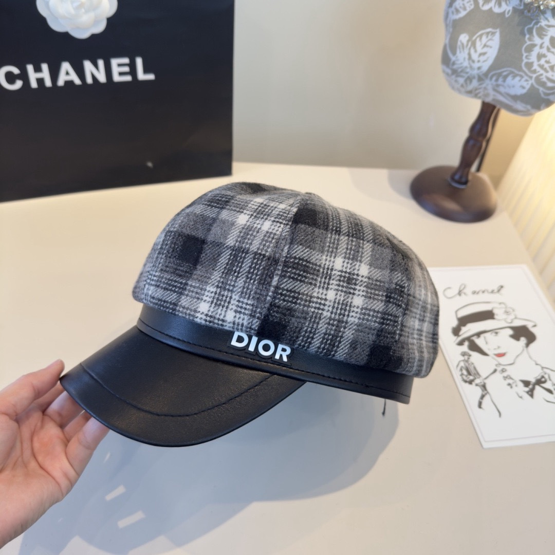 Dior Dior迪奥新款鸭舌军帽，高级定制，头围57cm