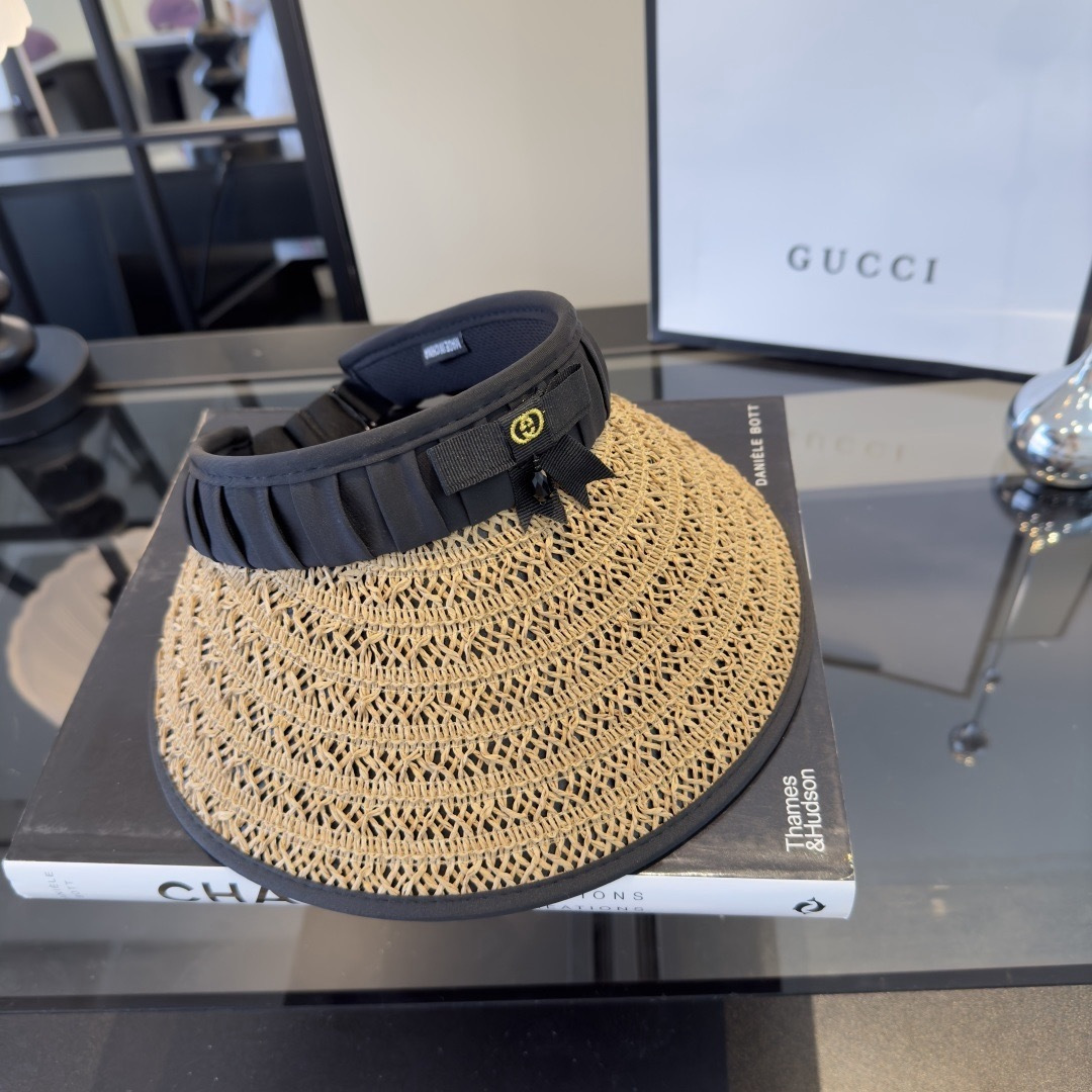 PGucci古奇新款空顶发箍遮阳帽