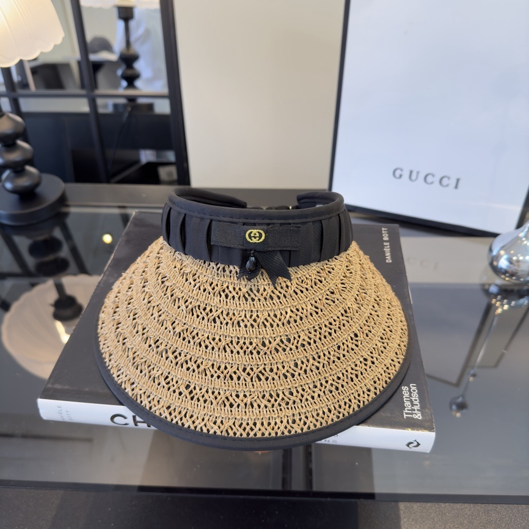 PGucci古奇新款空顶发箍遮阳帽