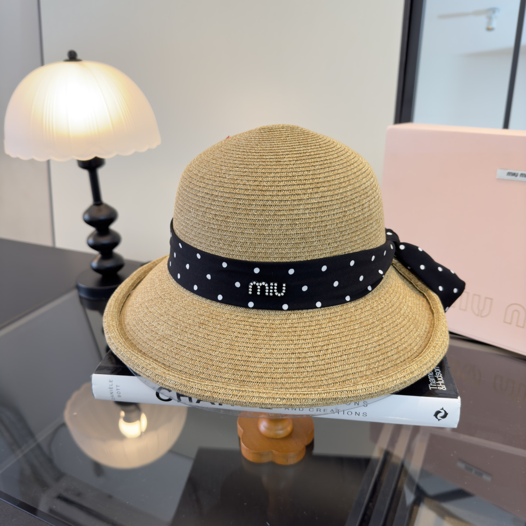 Miu Miu miumiu缪缪新款卷边盆帽，高端定制，头围57cm