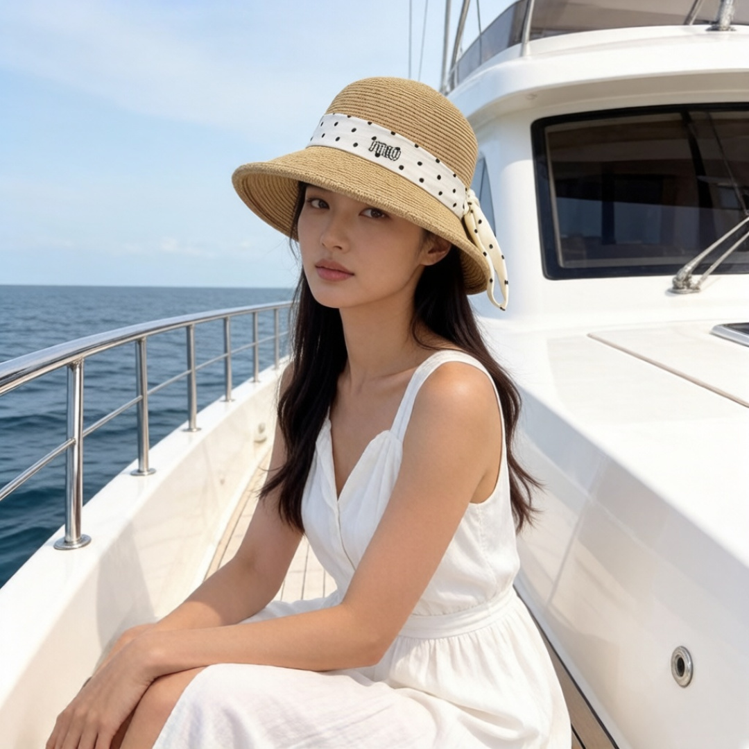 Miu Miu miumiu缪缪新款卷边盆帽，高端定制，头围57cm