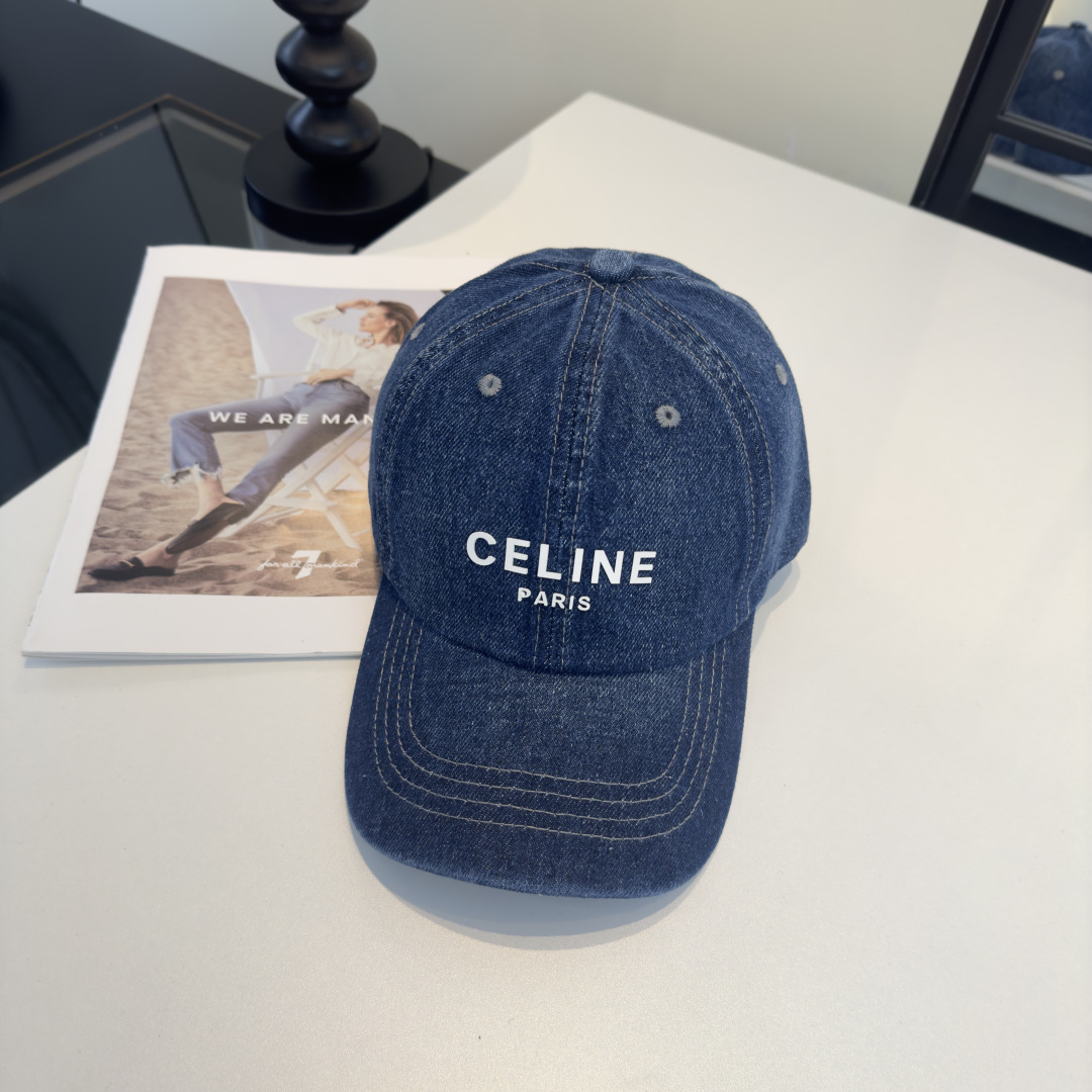 Celine Celine赛琳新款遮阳鸭舌帽，头围57cm