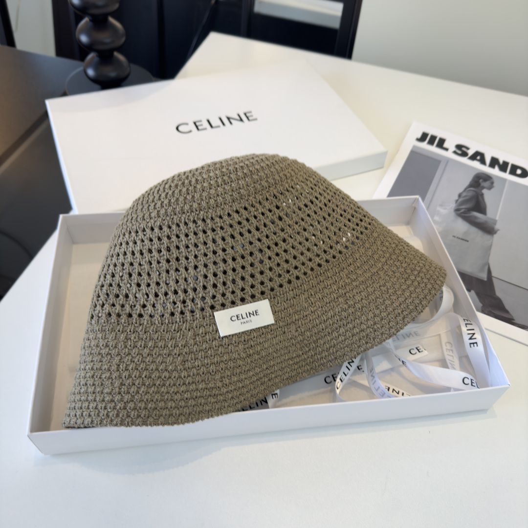 Celine Celine赛琳新款遮阳渔夫帽，百搭，轻盈透气