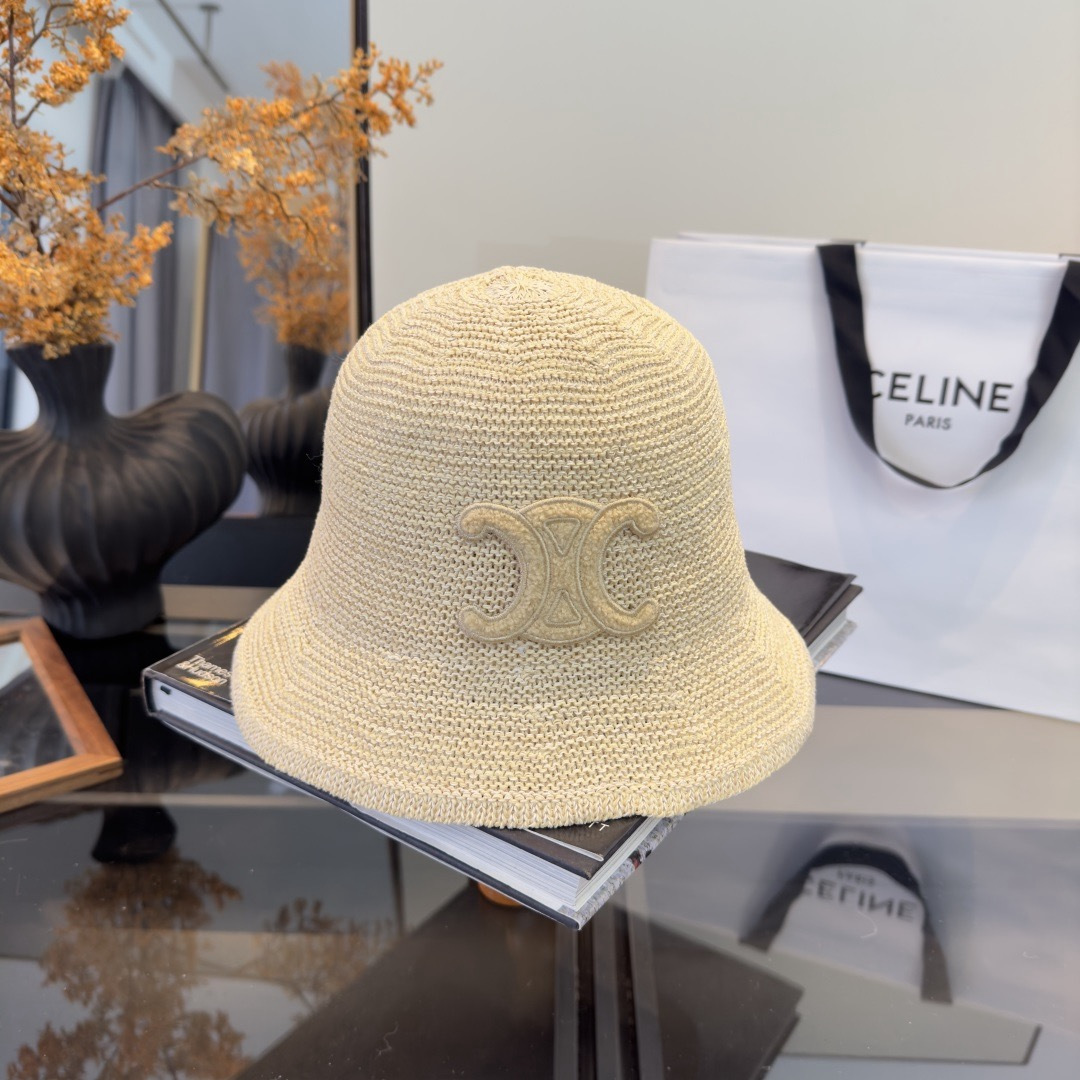 Celine Celine赛琳新款针织渔夫帽 头围57cm