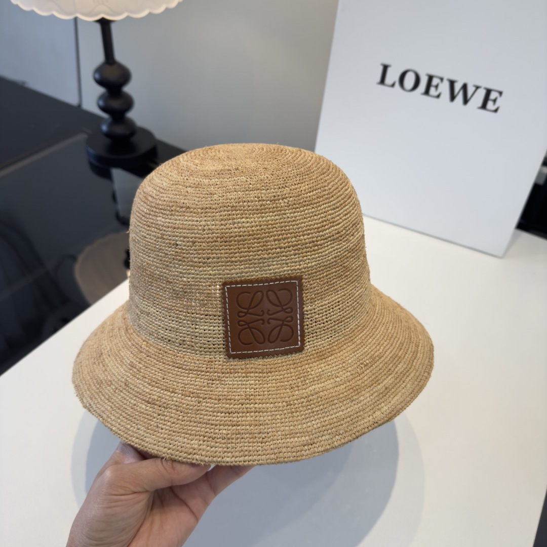 Loewe 罗意威新款拉菲草草帽，头围57cm