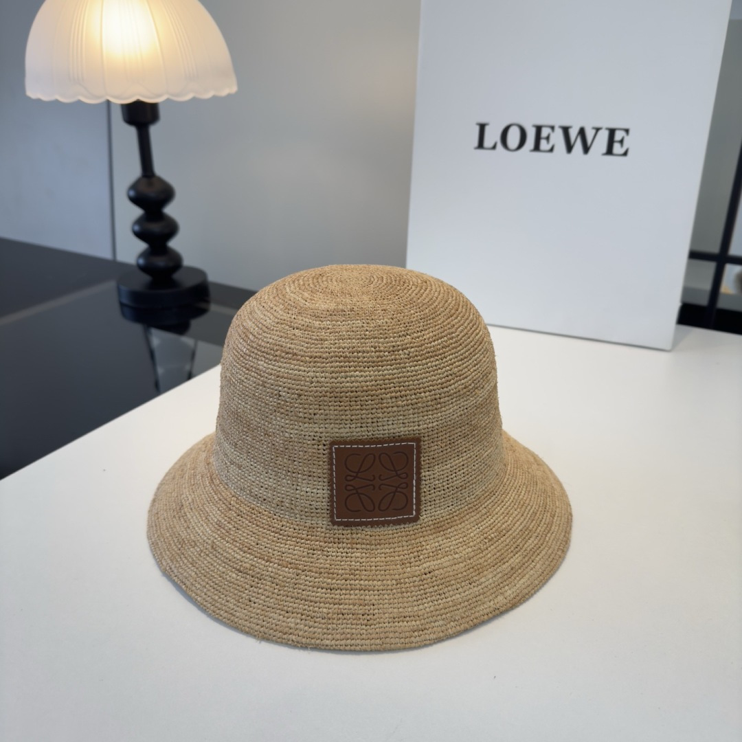 Loewe 罗意威新款拉菲草草帽，头围57cm