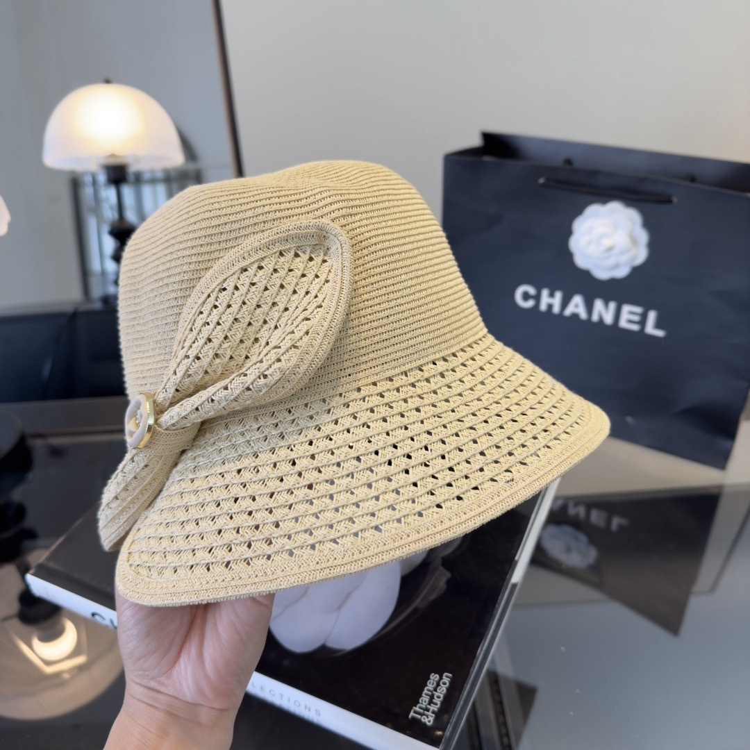 Chanel Chanel香奈儿新款草帽，遮阳沙滩草帽，头围57cm