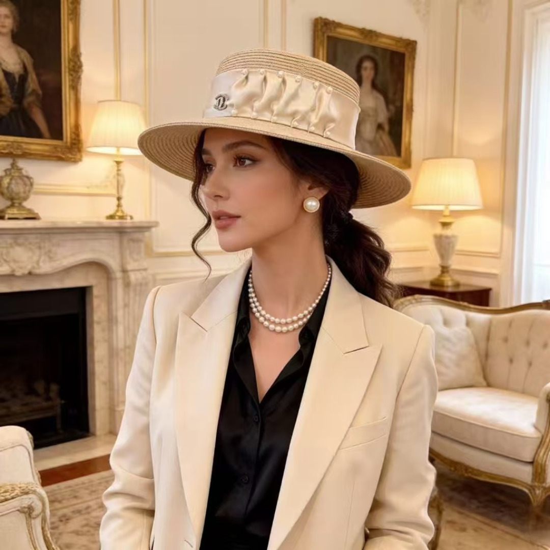 Chanel Chanel香奈儿新款名媛风范草帽，头围57cm