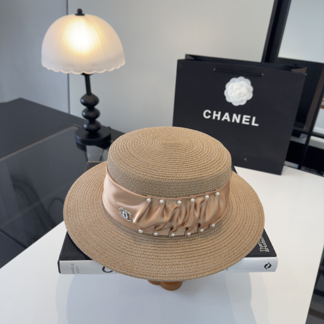 Chanel Chanel香奈儿新款名媛风范草帽，头围57cm
