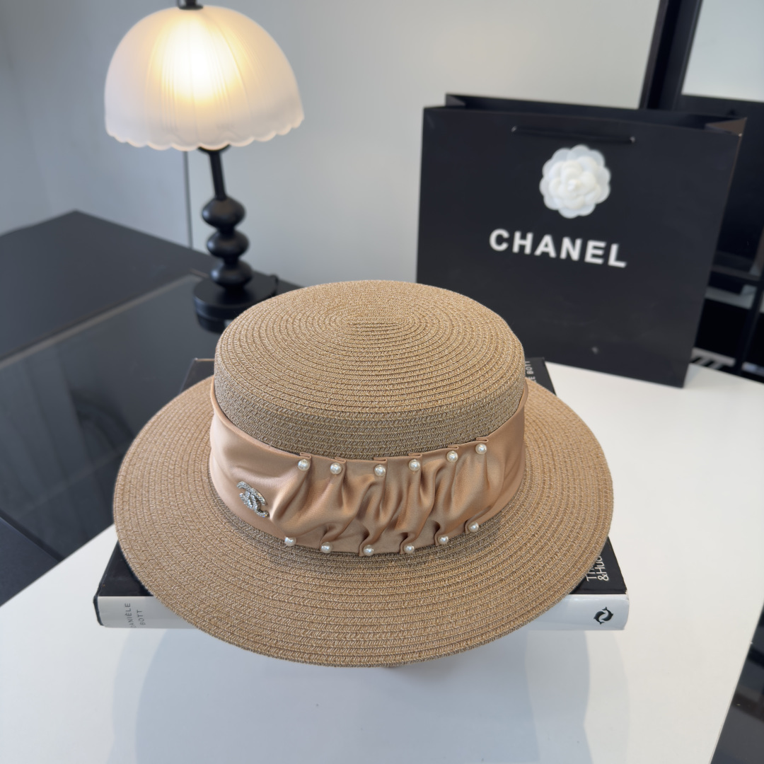 Chanel Chanel香奈儿新款名媛风范草帽，头围57cm