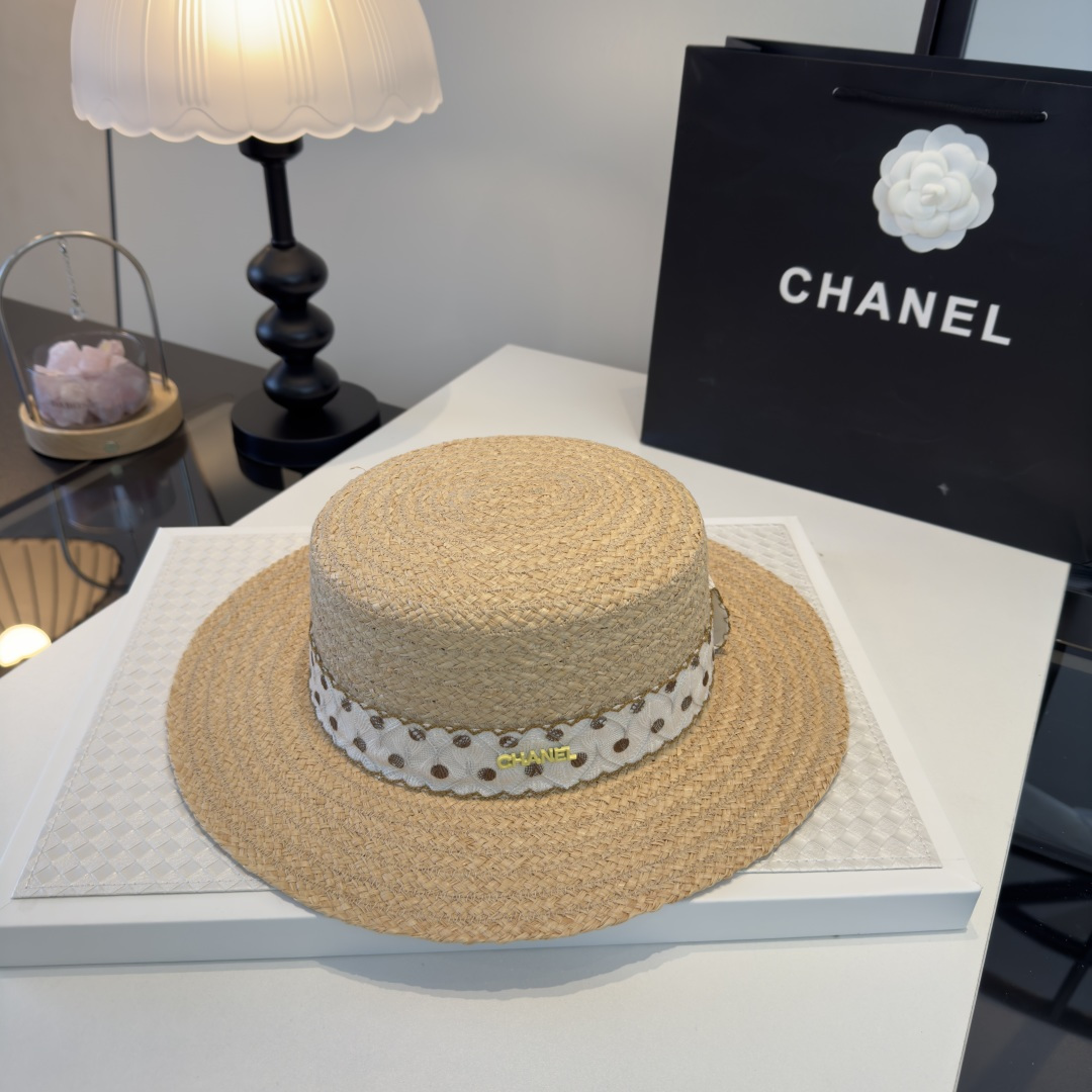 Chanel Chanel香奈儿新款名媛风范草帽，头围57cm