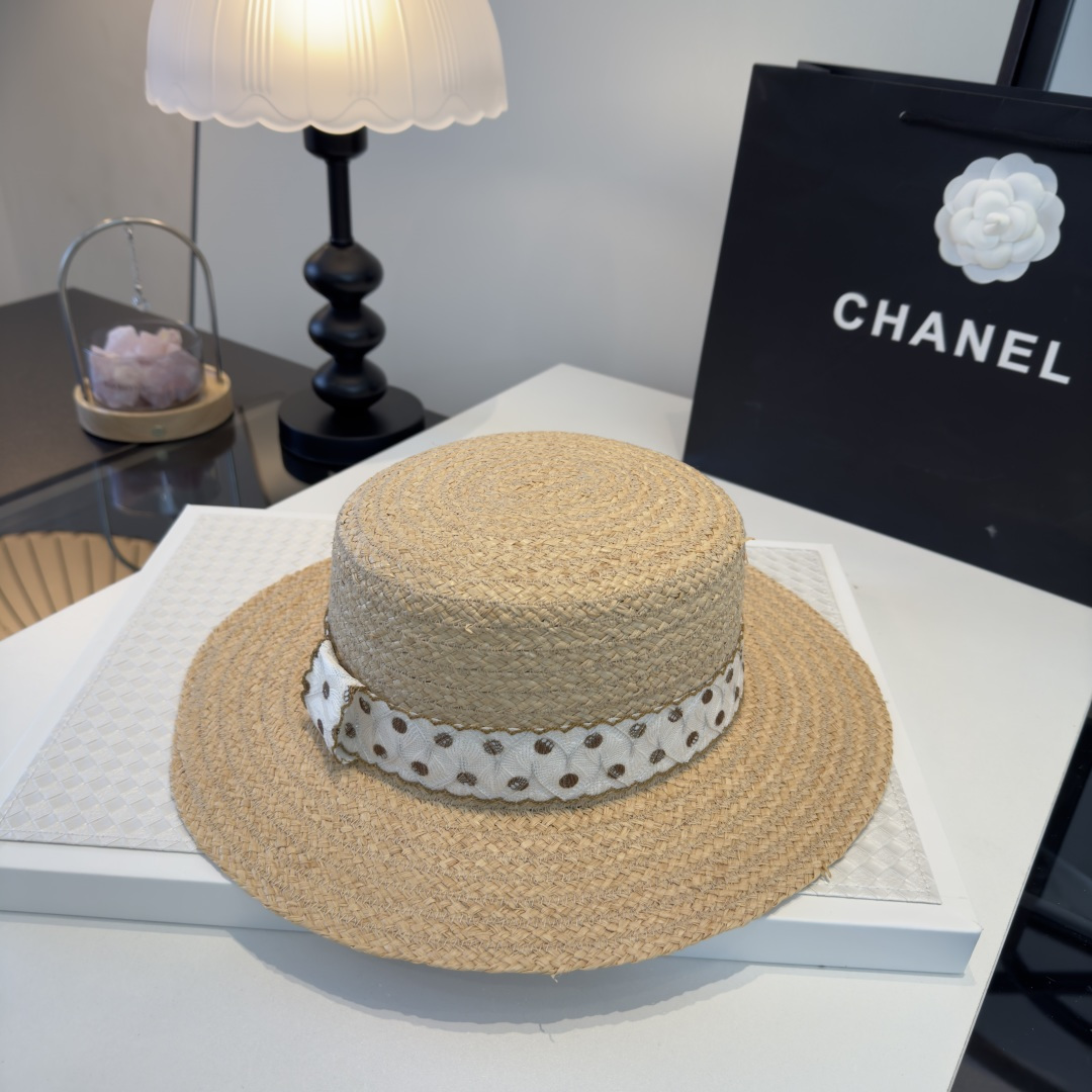 Chanel Chanel香奈儿新款名媛风范草帽，头围57cm