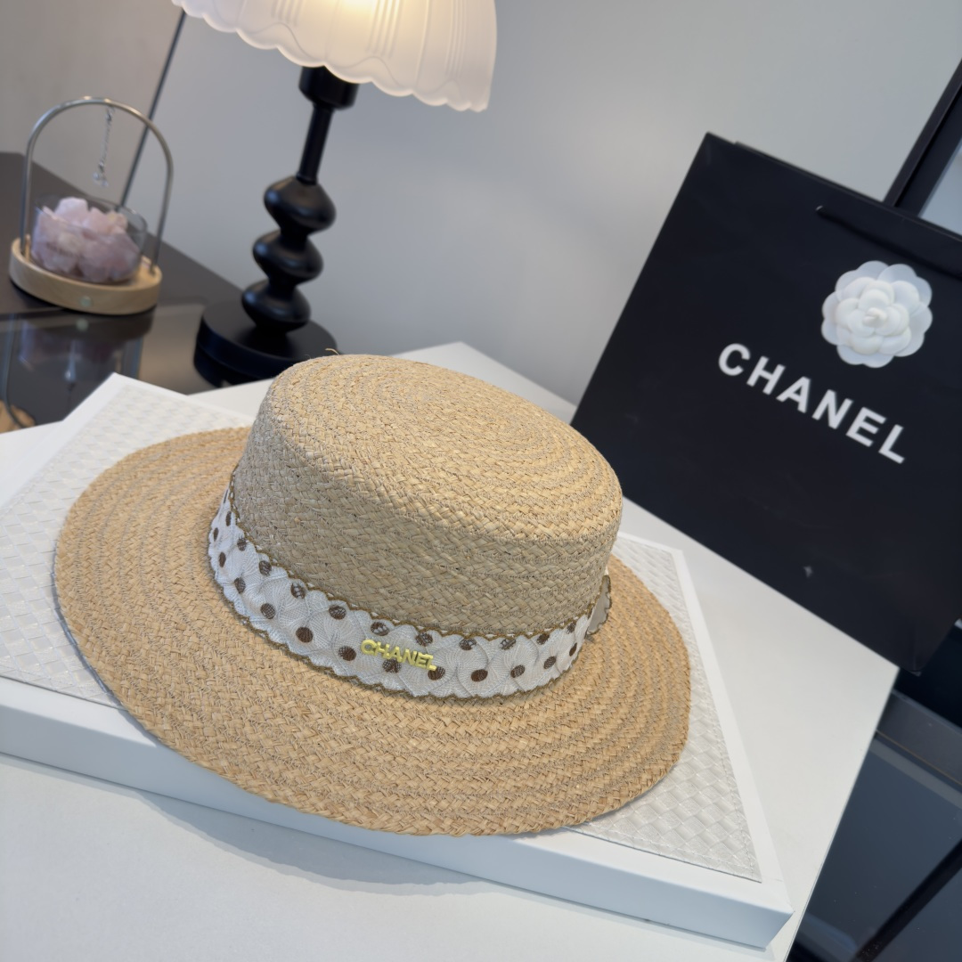 Chanel Chanel香奈儿新款名媛风范草帽，头围57cm