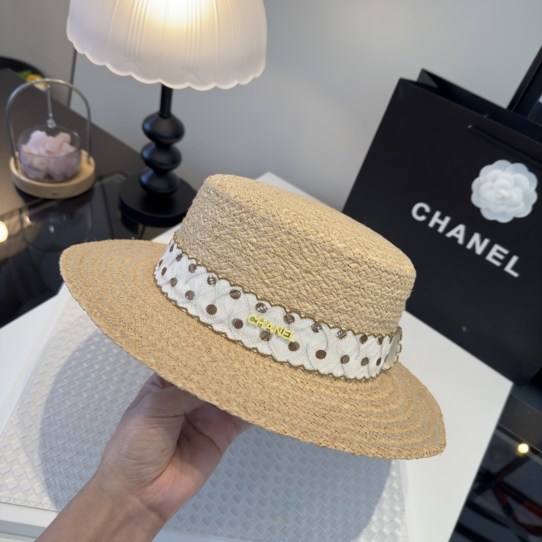 Chanel Chanel香奈儿新款名媛风范草帽，头围57cm