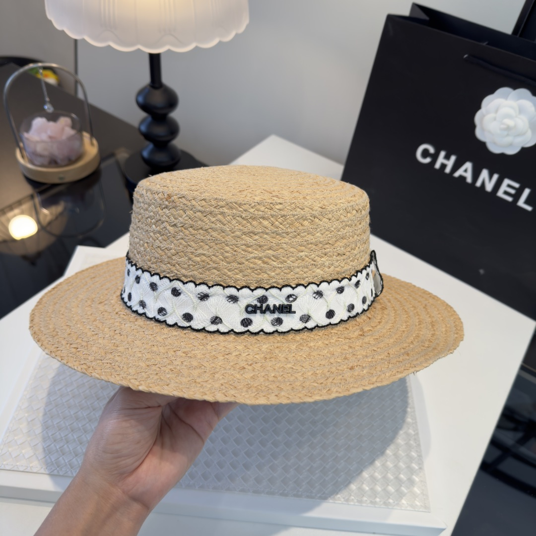 Chanel Chanel香奈儿新款名媛风范草帽，头围57cm