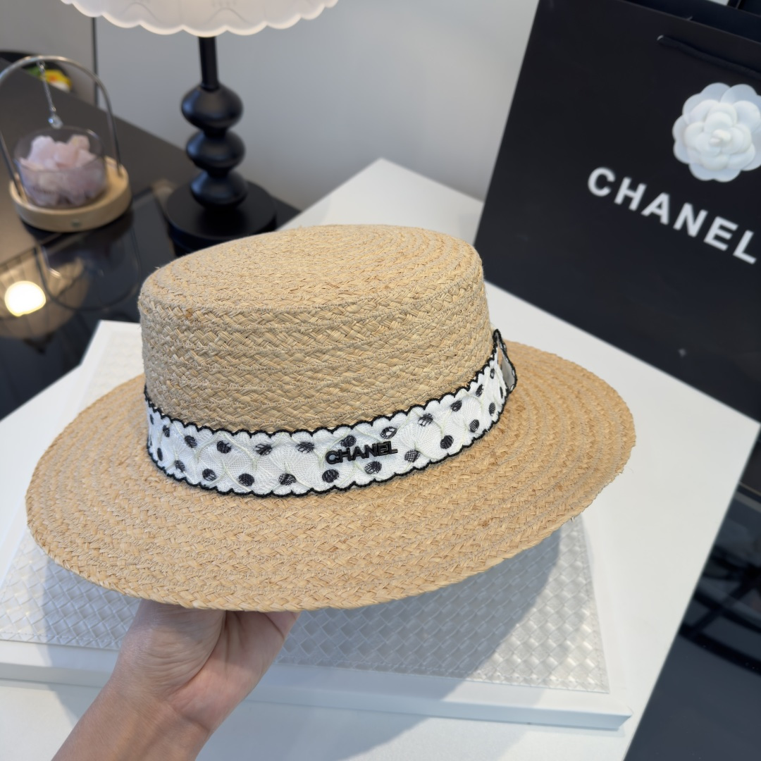 Chanel Chanel香奈儿新款名媛风范草帽，头围57cm
