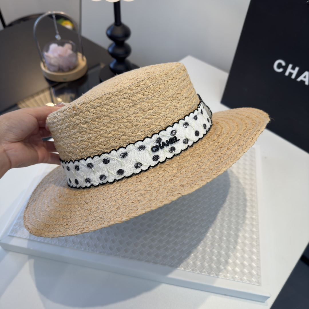Chanel Chanel香奈儿新款名媛风范草帽，头围57cm