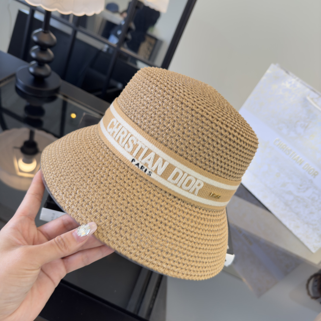 Dior Dior迪奥新款盆帽，日本纸草制作，跑量王，头围57cm