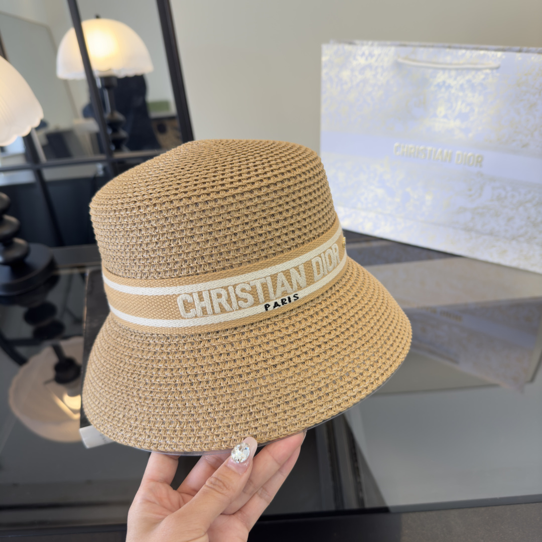 Dior Dior迪奥新款盆帽，日本纸草制作，跑量王，头围57cm