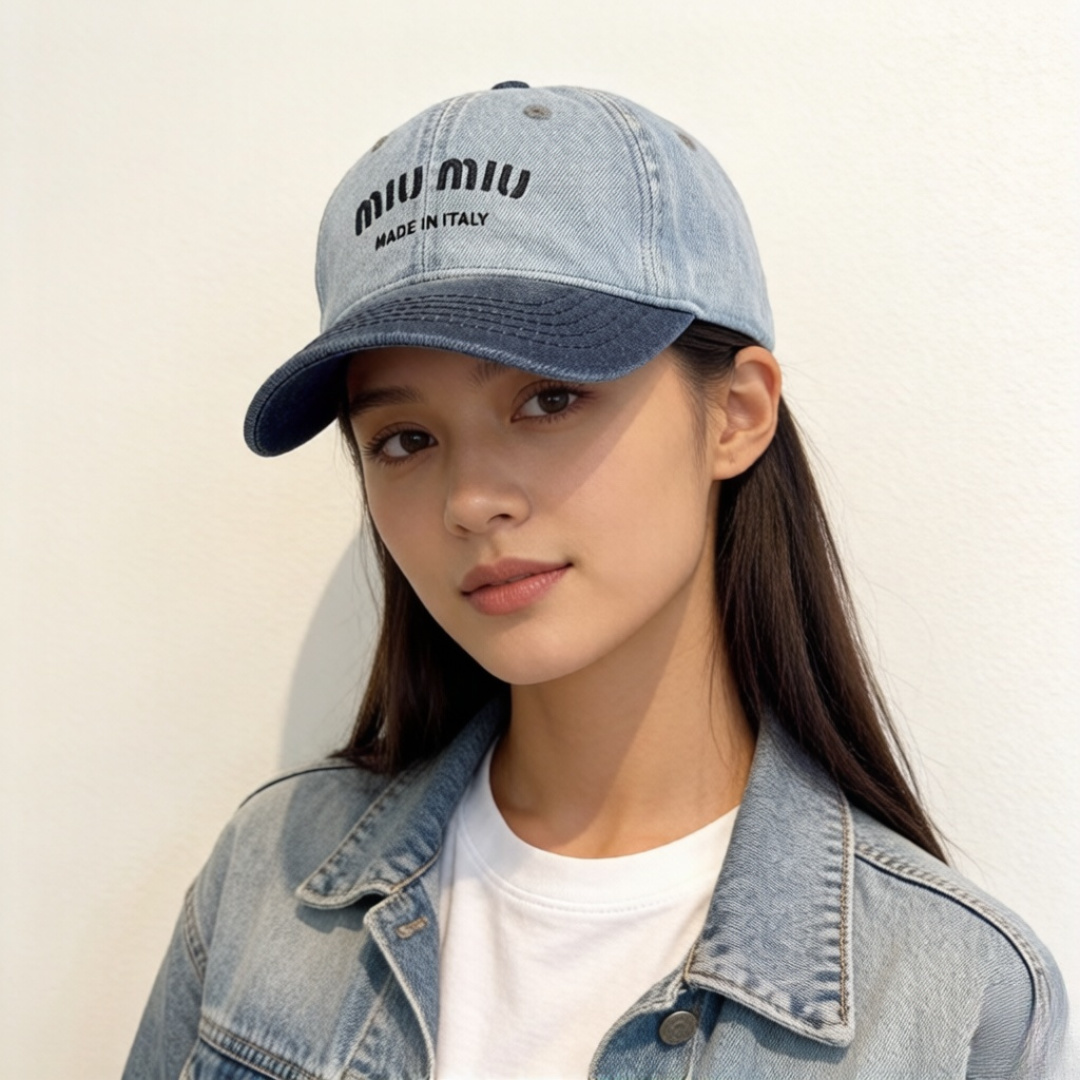 Miu Miu miumiu缪缪新款遮阳鸭舌帽，百搭