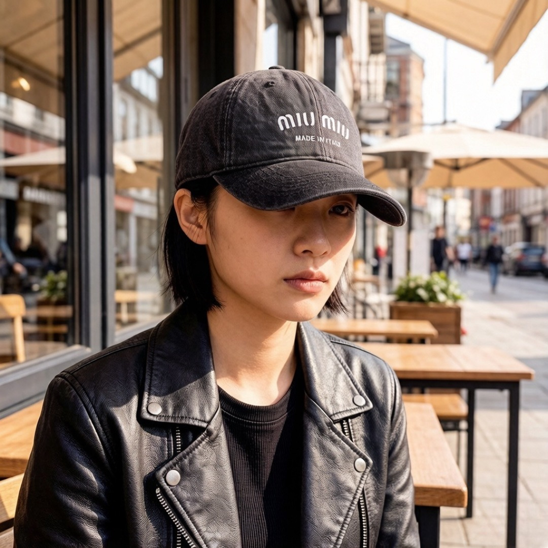 Miu Miu miumiu缪缪新款遮阳鸭舌帽，百搭