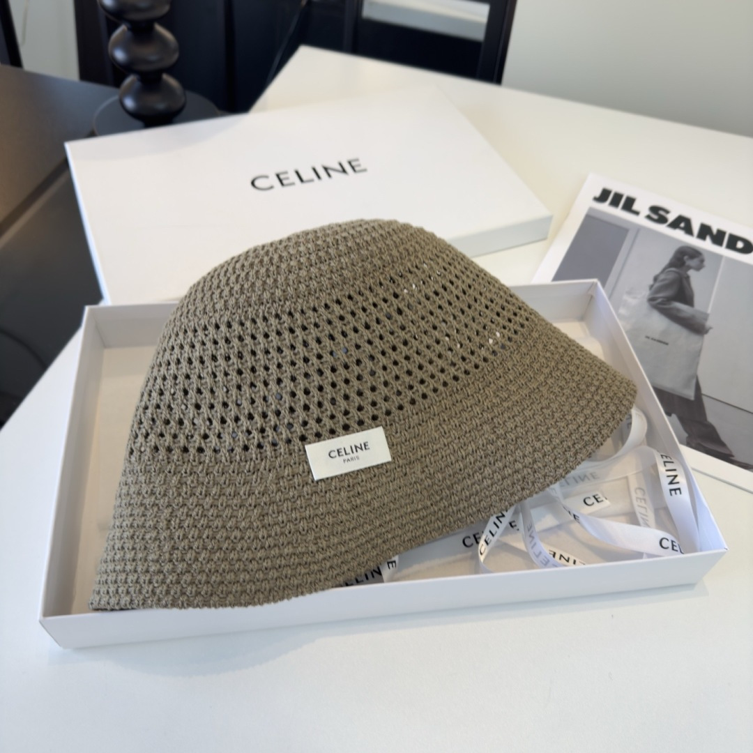 Celine Celine赛琳新款遮阳渔夫帽，百搭，轻盈透气