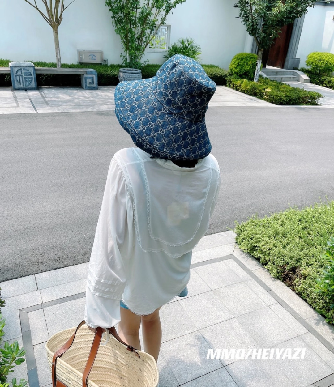 Gucci Gucci古奇新款大帽檐遮阳渔夫帽，百搭