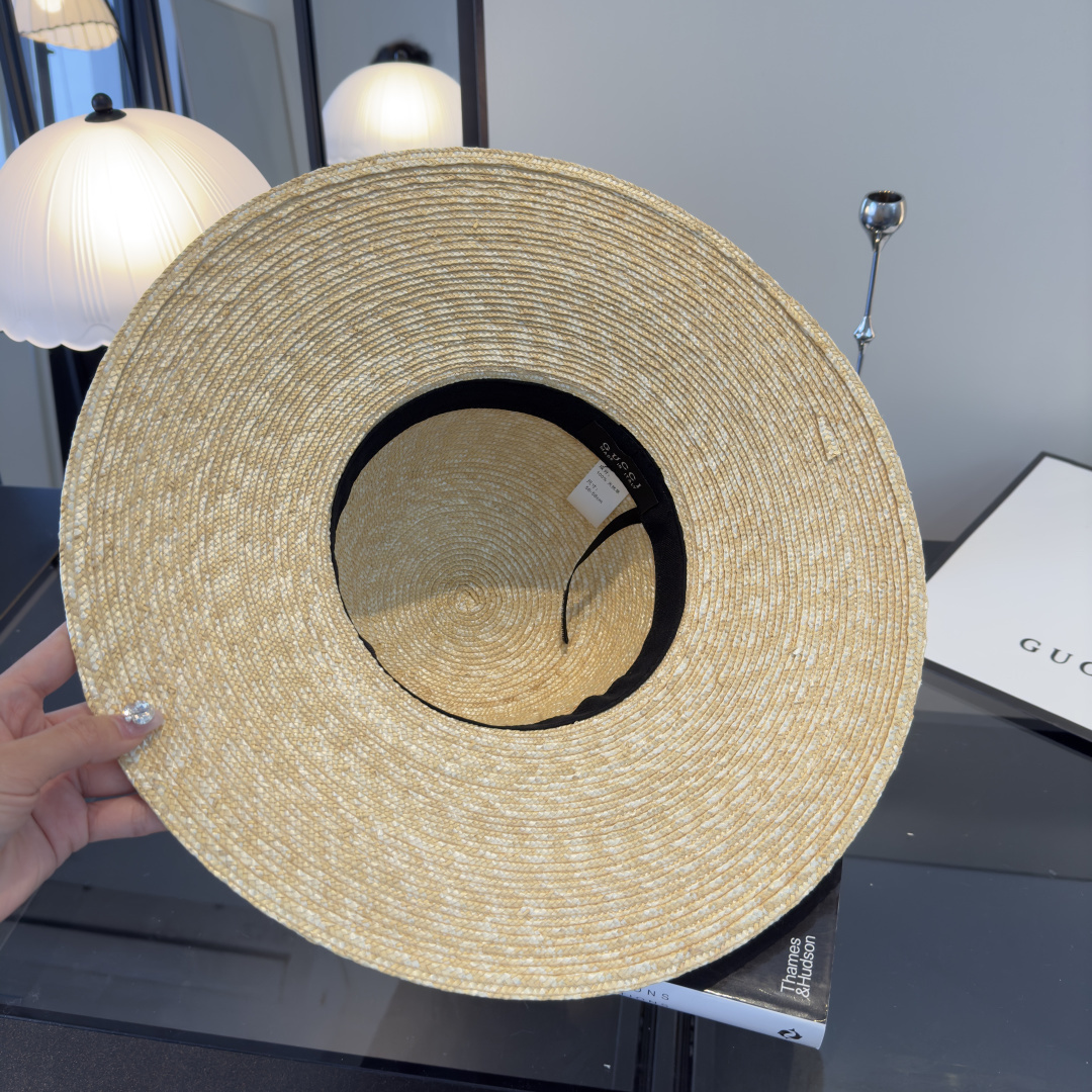 Gucci Gucci古奇 款麦秆草礼帽， 开模定制，头围57cm