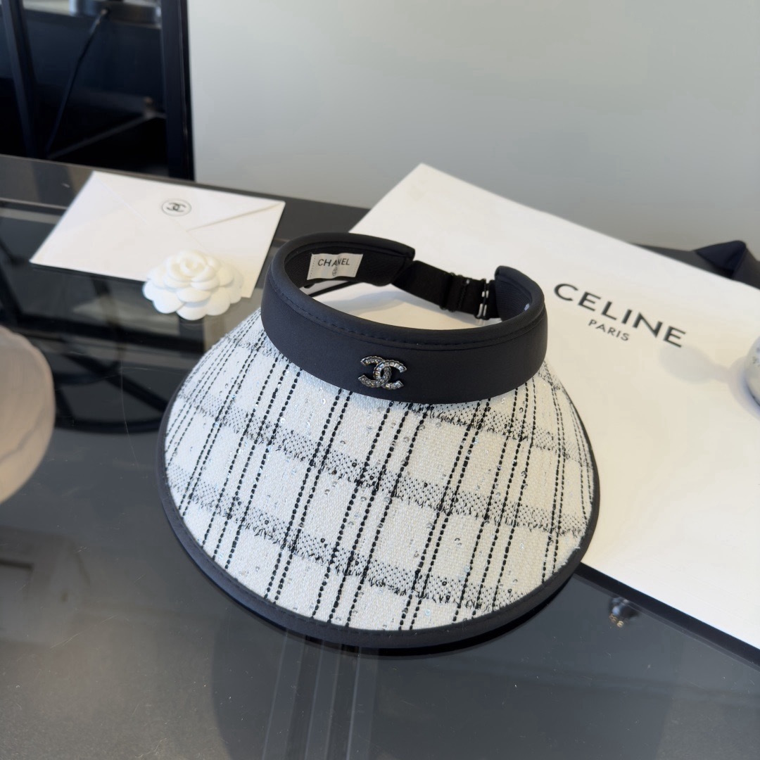 Chanel Chanel香奈儿新款空顶发箍遮阳帽