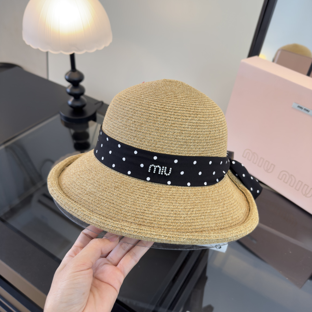 Miu Miu miumiu缪缪新款卷边盆帽，高端定制，头围57cm