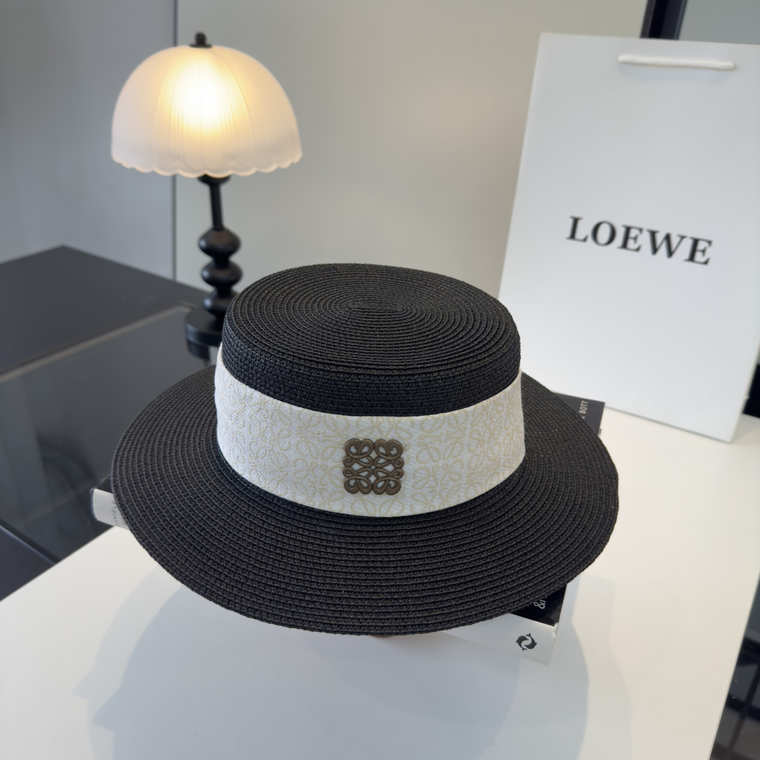 Loewe 罗意威新款平顶草帽，旅游