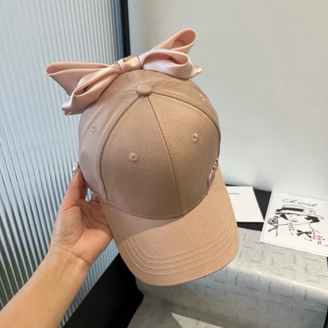 Miu Miu miumiu缪缪蝴蝶结鸭舌帽，高端定制，头围57cm