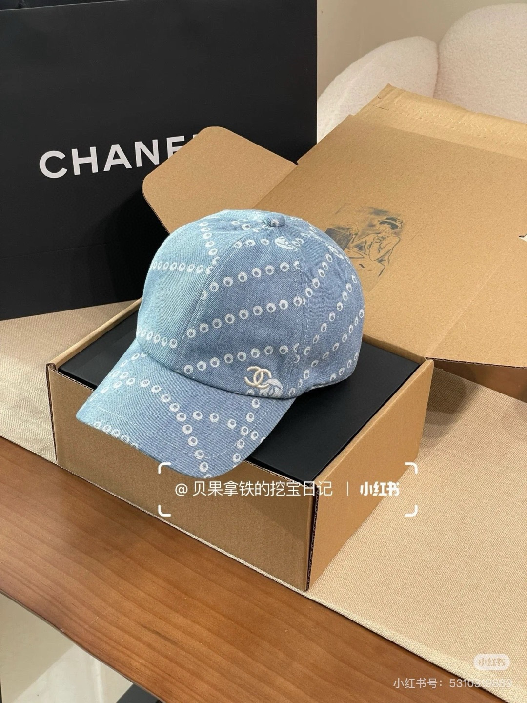 Chanel Chanel香奈儿牛仔鸭舌帽，25年 新款，头围57cm