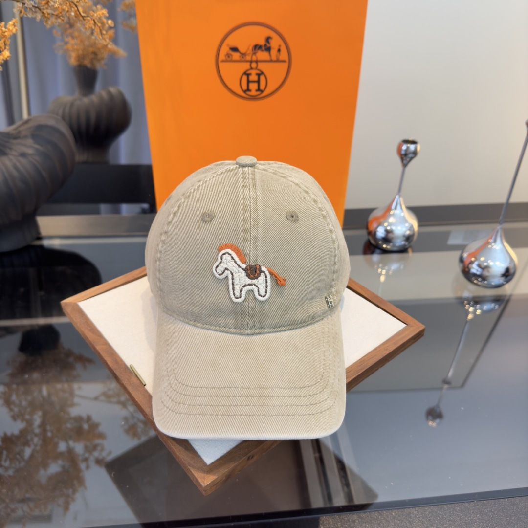 Hermès 爱马仕新款鸭舌帽，头围57cm