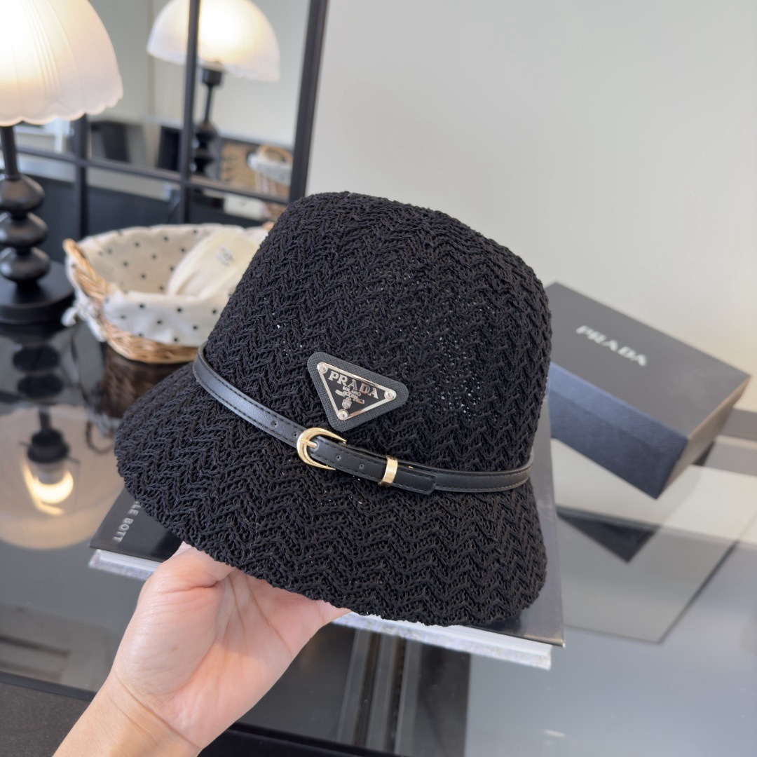 Prada 普拉达新款渔夫帽，可折叠，头围57cm