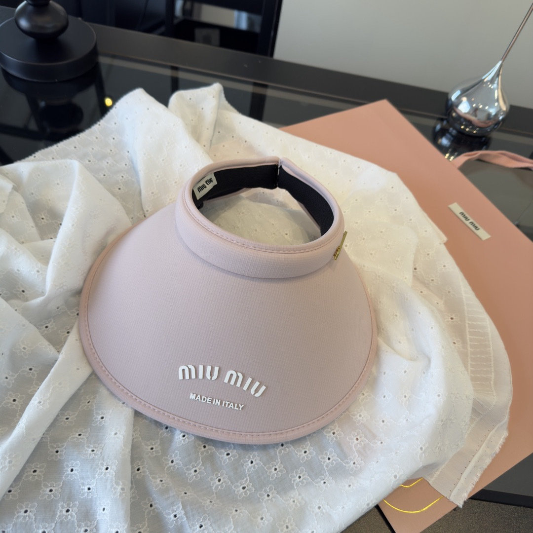 Pmiumiu缪缪新款空顶发箍遮阳帽