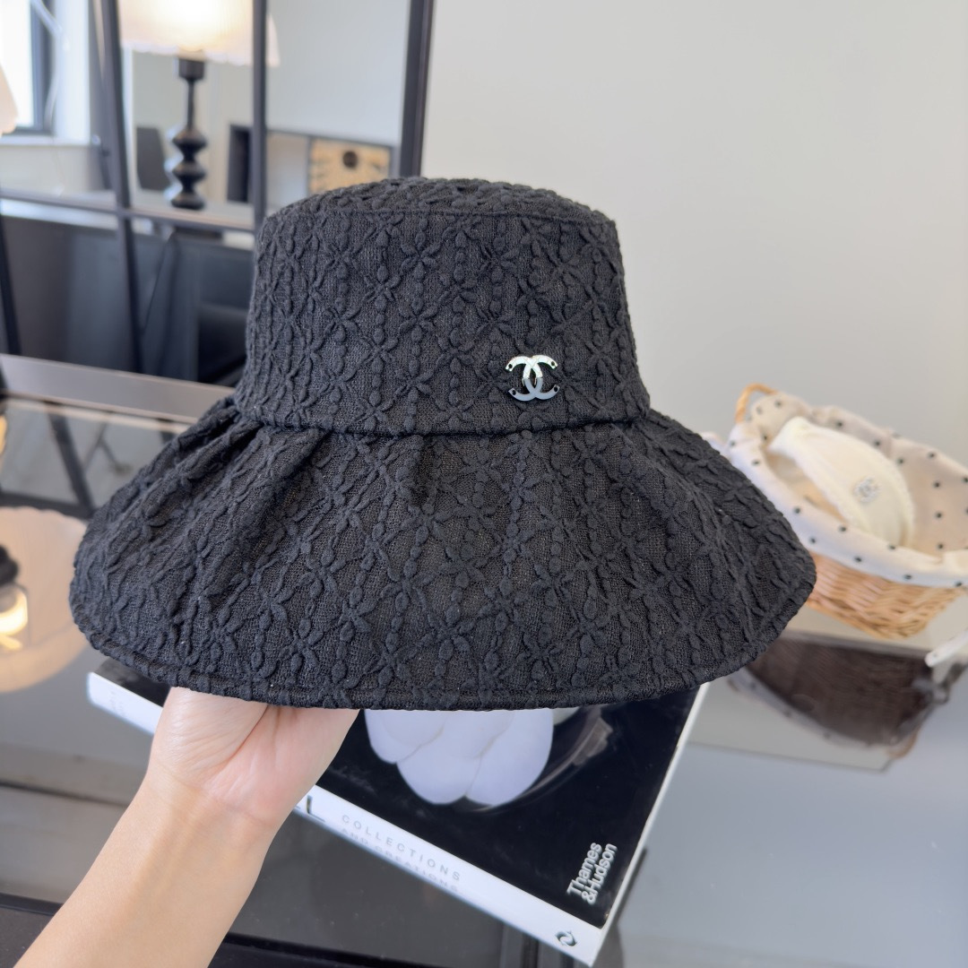 Chanel Chanel香奈儿新网纱菱格渔夫帽，高端定制，头围57cm