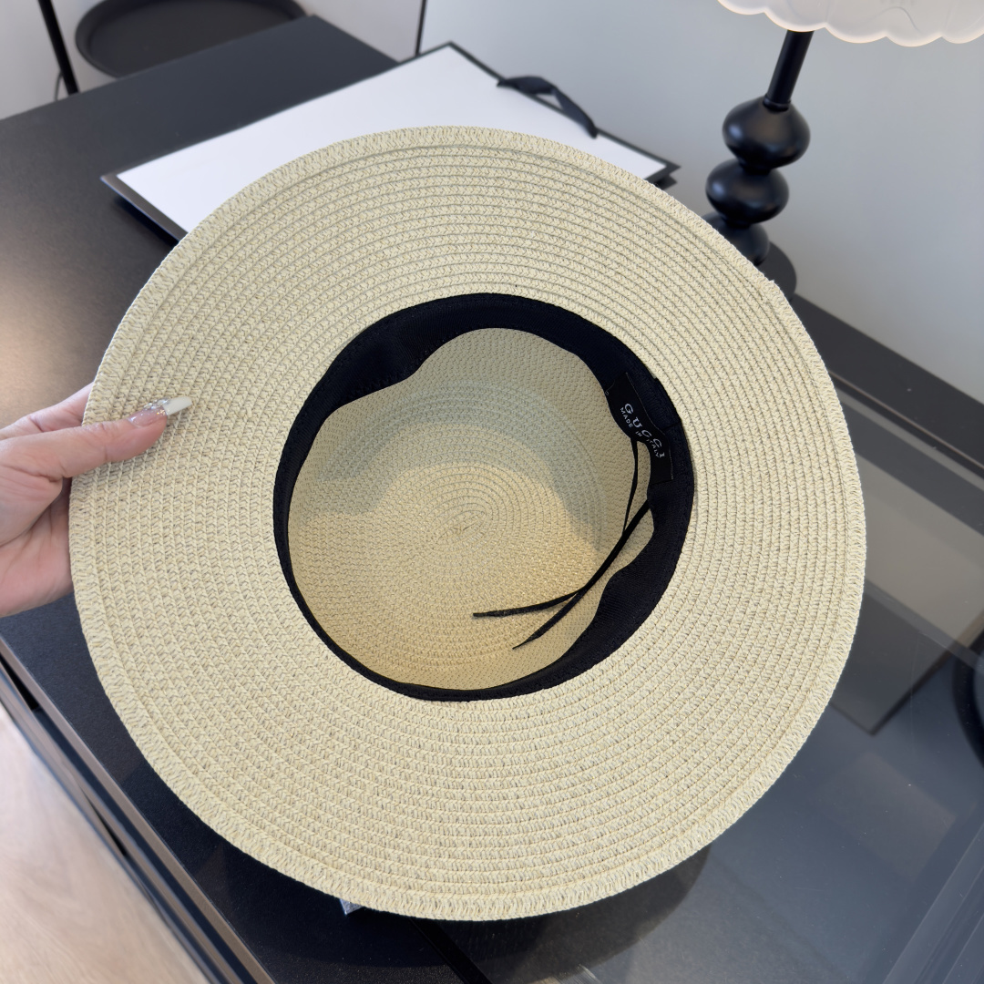 PGucci古奇新款平顶礼帽，头围57cm