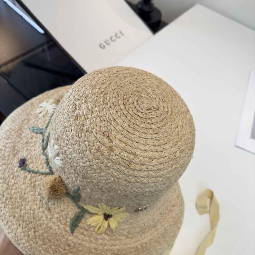 Gucci Gucci古奇新款拉菲草帽