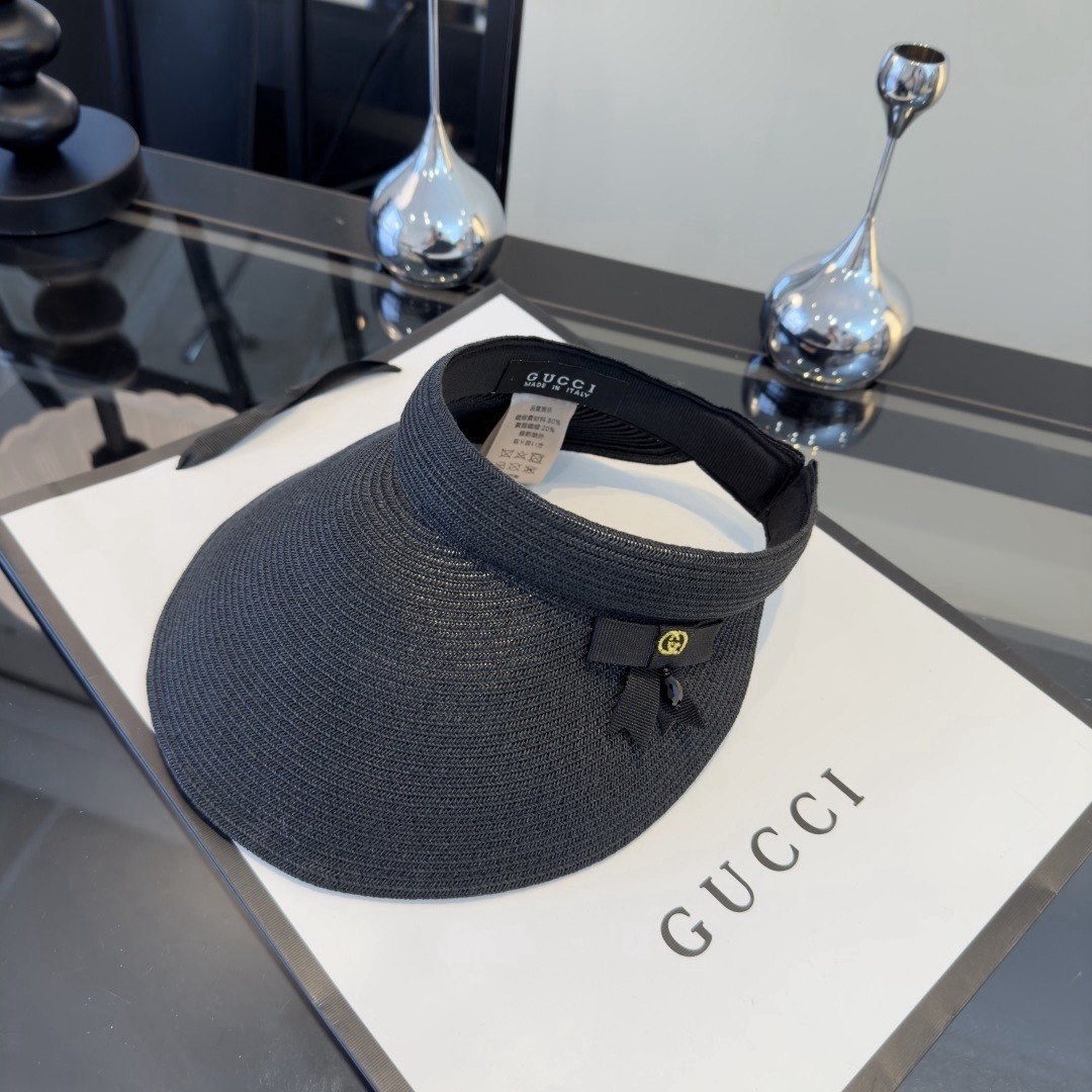 PGucci古奇新款空顶发箍遮阳帽