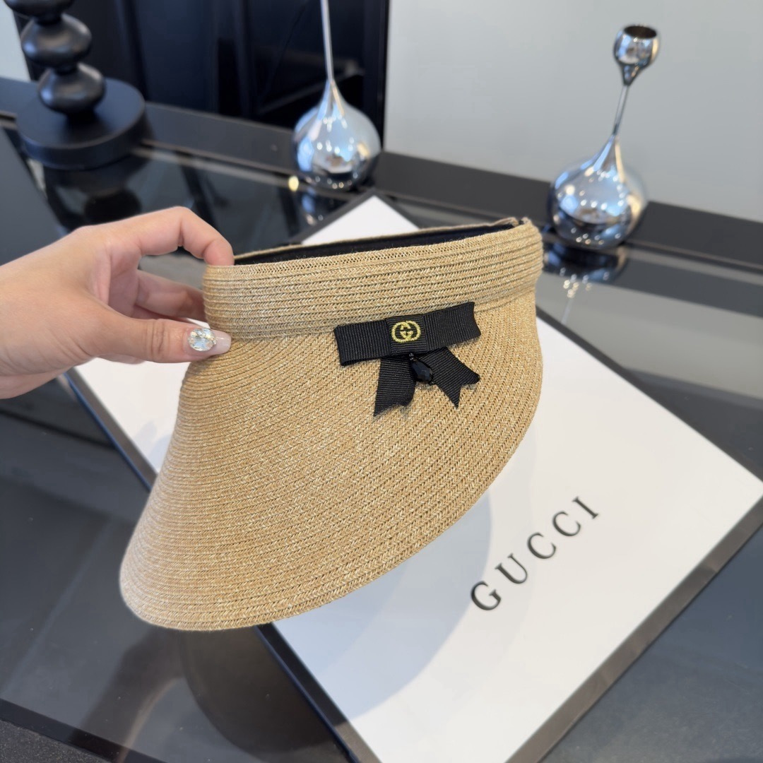 PGucci古奇新款空顶发箍遮阳帽