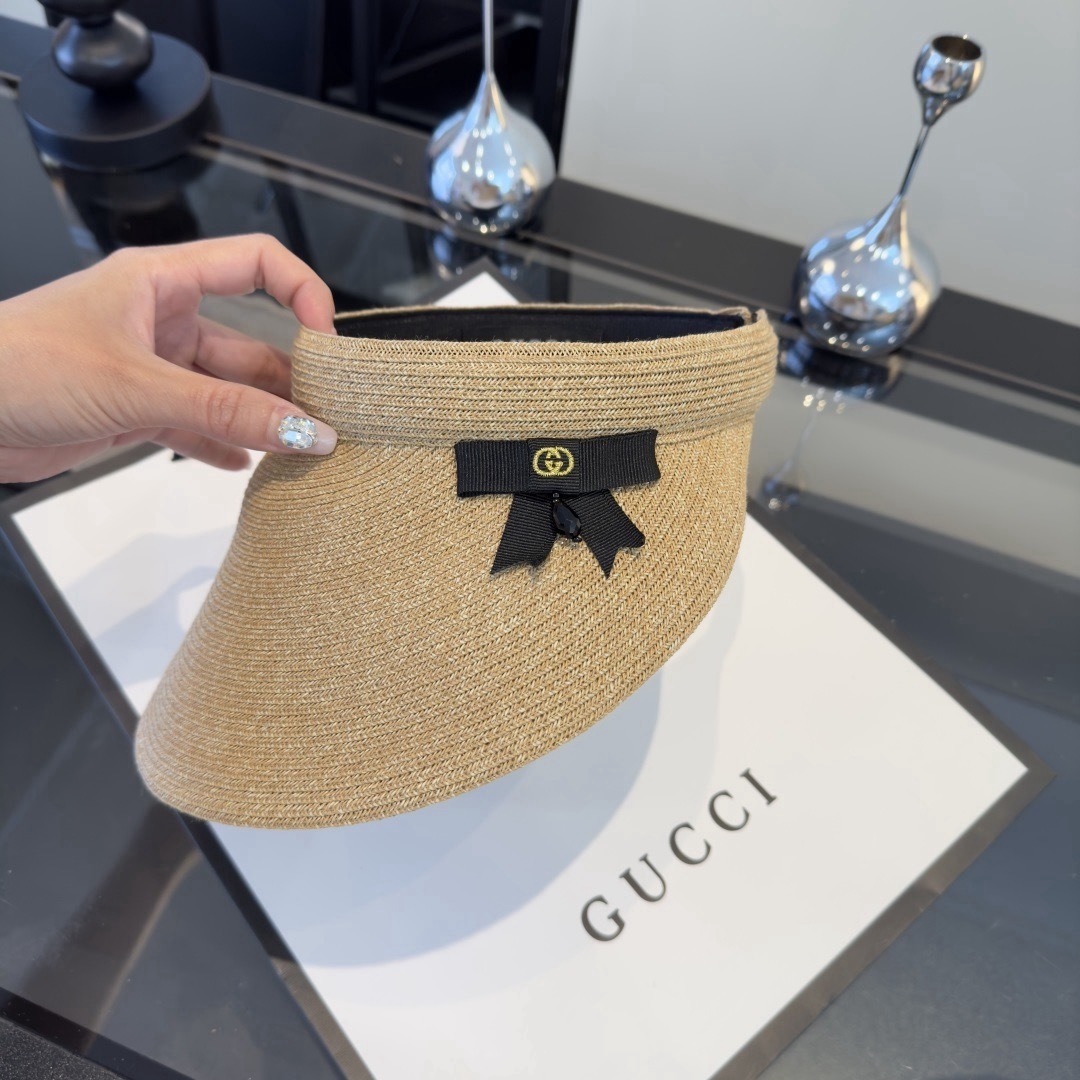 PGucci古奇新款空顶发箍遮阳帽
