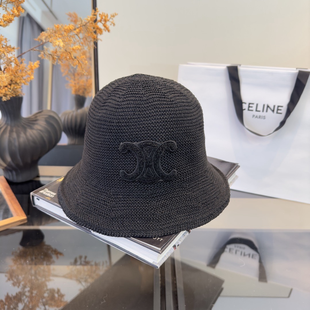 Celine Celine赛琳新款针织渔夫帽 头围57cm