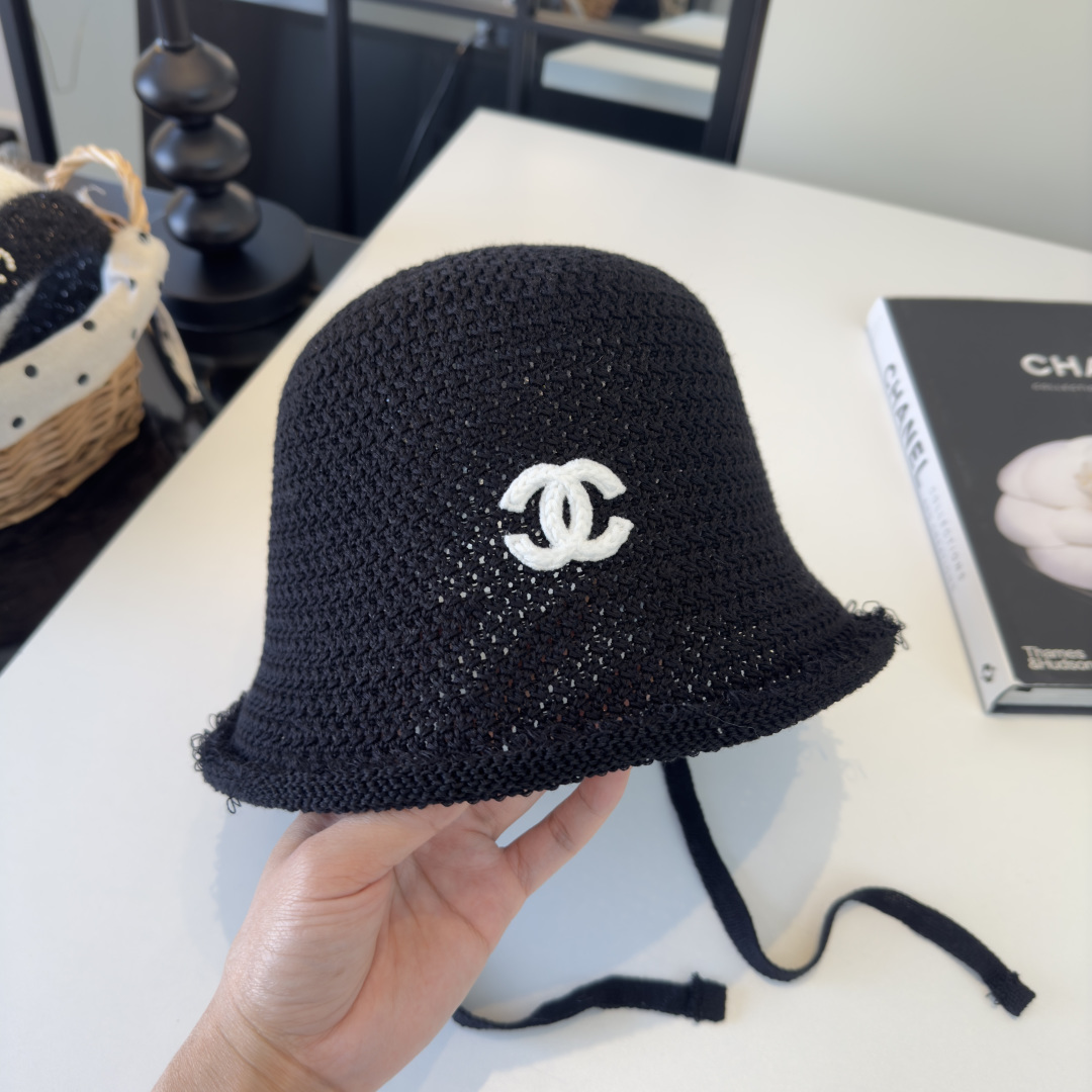 Chanel Chanel香奈儿新款针织渔夫帽 头围57cm