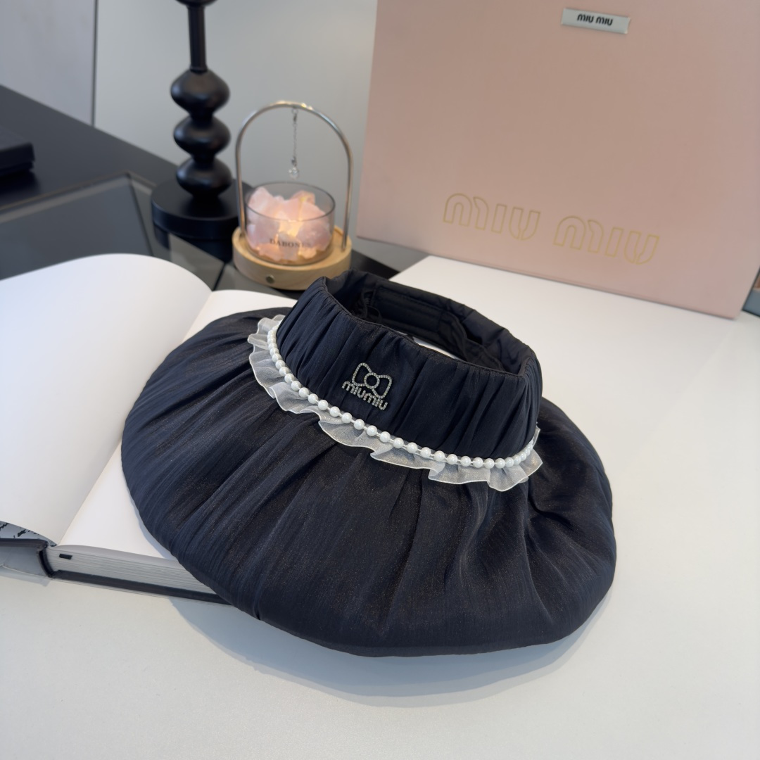 Miu Miu miumiu缪缪新款遮阳空顶帽，头围57cm