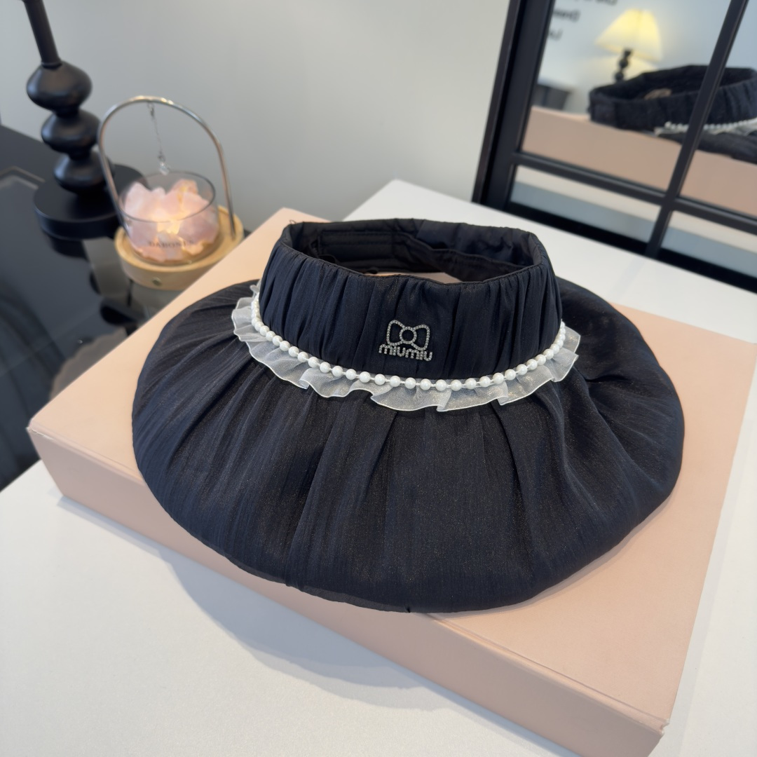 Miu Miu miumiu缪缪新款遮阳空顶帽，头围57cm