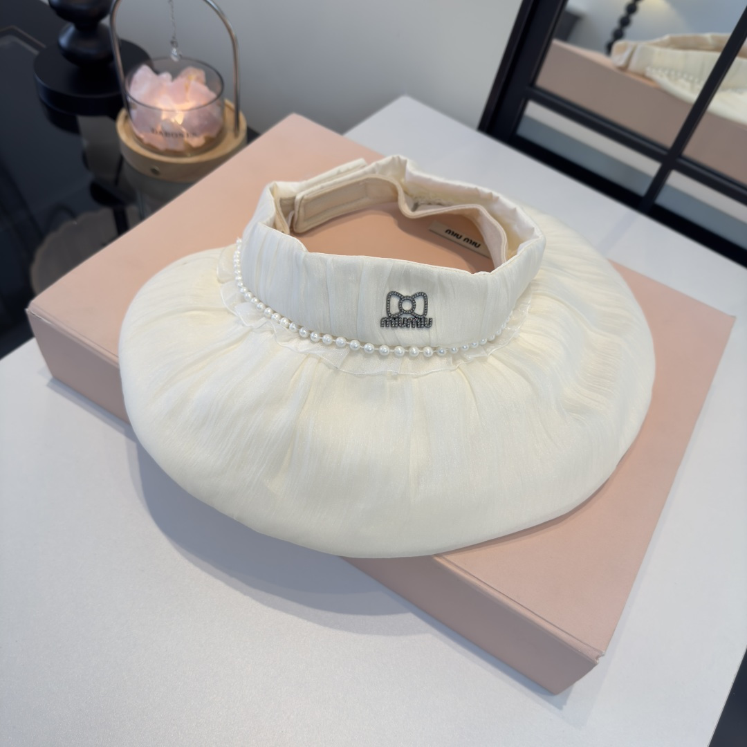 Miu Miu miumiu缪缪新款遮阳空顶帽，头围57cm