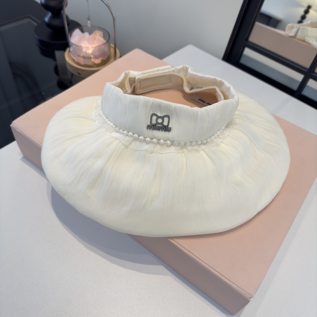 Miu Miu miumiu缪缪新款遮阳空顶帽，头围57cm