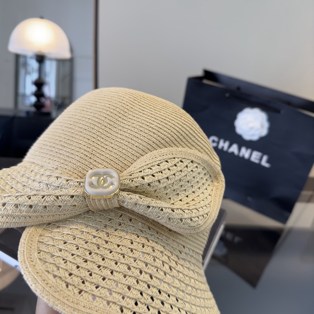 Chanel Chanel香奈儿新款草帽，遮阳沙滩草帽，头围57cm
